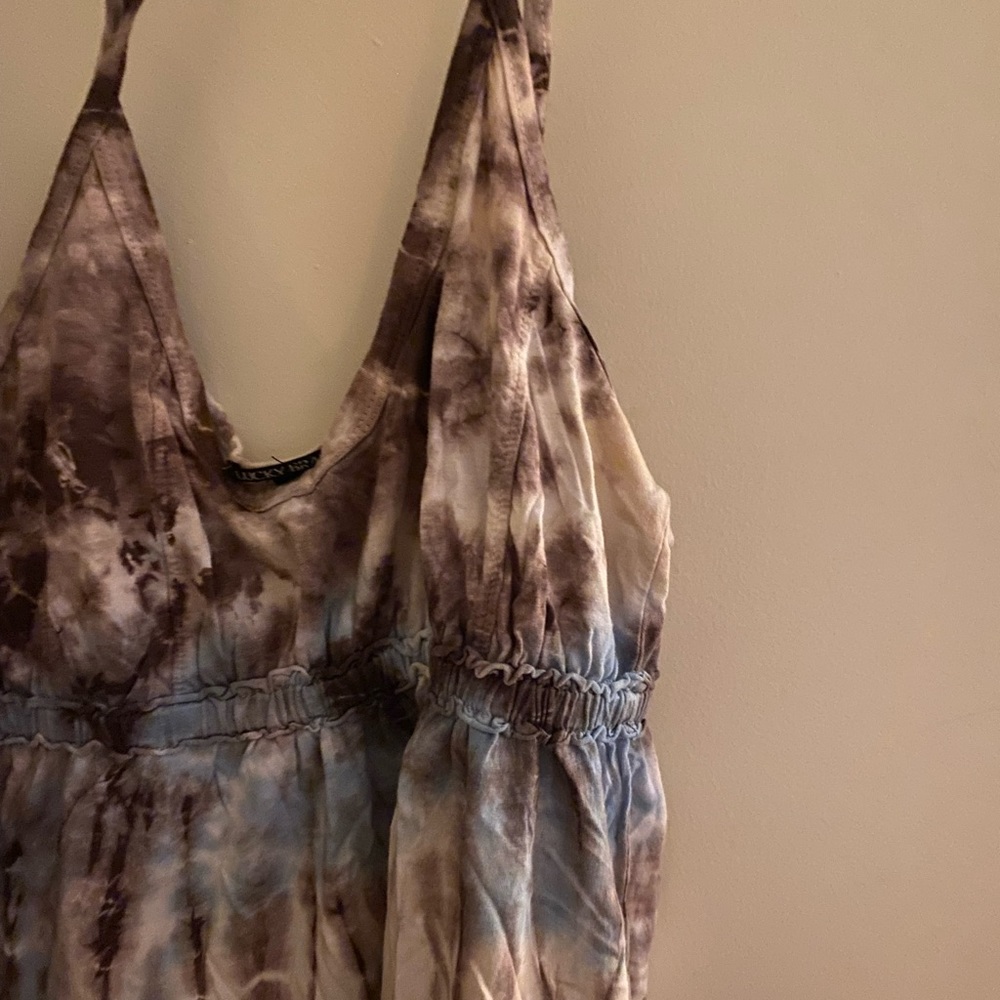 Lucky Brand Tie Dye flowy summer tank
